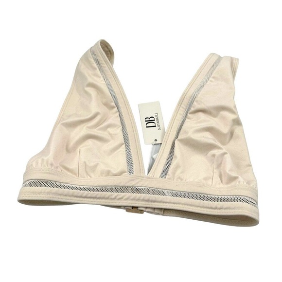 db sustsinable triangle mesh bralette swim top sz M - Picture 1 of 5